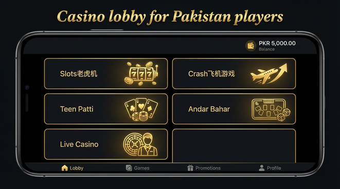 Lobby view of 8Betgame for Pakistan users